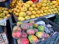 Fresh mangoes at a local market in india