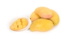 Fresh Mangoes and slice Royalty Free Stock Photo