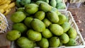 Fresh mangoes at the street market in the Pisangan Lama area, East Jakarta, Indonesia Royalty Free Stock Photo