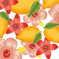 Fresh mangos fruits pattern background