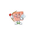 Fresh meat cartoon with cupid character shape
