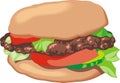 Fresh meat hamburger Royalty Free Stock Photo