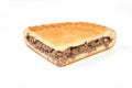 Meat pie, isolated on white background Royalty Free Stock Photo