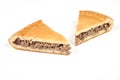 Meat pie, isolated on white background Royalty Free Stock Photo