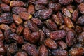 Fresh Medjool Dates background. Healthy organic product. Top view. Close up Royalty Free Stock Photo