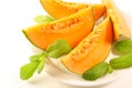 Fresh melon slices Royalty Free Stock Photo