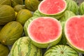 Fresh melons Royalty Free Stock Photo