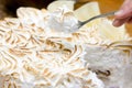 Fresh meringue cake Royalty Free Stock Photo