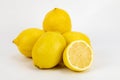 Fresh Meyer lemon  in white background none Royalty Free Stock Photo