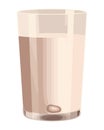 A fresh milk glass design Royalty Free Stock Photo