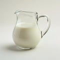 Fresh Milk in Glass Pitcher Royalty Free Stock Photo