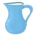 Fresh milk jug icon cartoon vector. Farm product Royalty Free Stock Photo