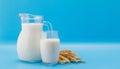 Fresh Milk in Pitcher and Glass Royalty Free Stock Photo