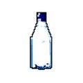 fresh mineral water bottle game pixel art vector illustration Royalty Free Stock Photo