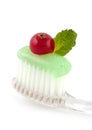 Fresh Minty Toothbrush Royalty Free Stock Photo