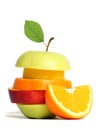 Fresh mixed fruit Royalty Free Stock Photo