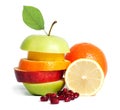 Fresh mixed fruit diet Royalty Free Stock Photo