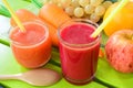 Fresh mixed fruit juice Royalty Free Stock Photo