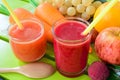 Fresh mixed fruit juice Royalty Free Stock Photo