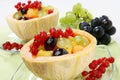 Fresh mixed fruit salad Royalty Free Stock Photo