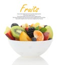 Fresh mixed fruit salad Royalty Free Stock Photo