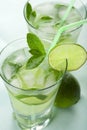 Fresh mojito glasses