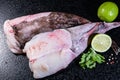 fresh monkfish tails to prepare