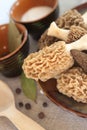 Fresh morel mushrooms Royalty Free Stock Photo