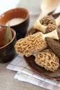 Fresh morel mushrooms Royalty Free Stock Photo