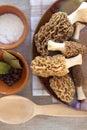 Fresh morel mushrooms Royalty Free Stock Photo