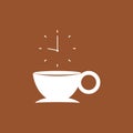 Fresh Morning Coffee Break Emblem Royalty Free Stock Photo