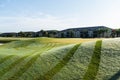 Fresh morning dew on the golf course Royalty Free Stock Photo