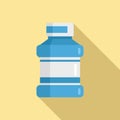 Fresh mouthwash icon flat vector. Dental wash