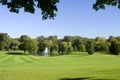 Fresh Mowed Fairway Pattern Royalty Free Stock Photo