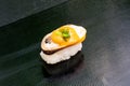 fresh mussel sushi