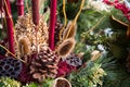 Fresh natural Christmas arrangement