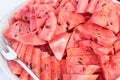 Fresh natural ripe watermelone Royalty Free Stock Photo