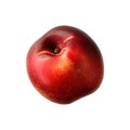 Fresh nectarine peach on white background Royalty Free Stock Photo