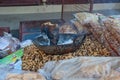 nuts assortment ready to eat in Rishikesh street market