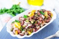 Fresh octopus salad Royalty Free Stock Photo