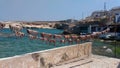 Fresh Octopuses hung to dry, Milos island, Cyclades, Greece