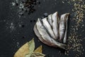 Fresh oiled sardines Royalty Free Stock Photo
