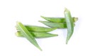 Fresh Okra (Abelmoschus esculentus) Royalty Free Stock Photo