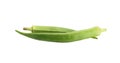 fresh okra or lady finger or Bhindi isolate on white background Royalty Free Stock Photo