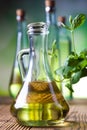 Fresh olive oil, Mediterranean rural theme Royalty Free Stock Photo