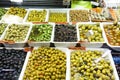 Fresh olives in a Spanish market