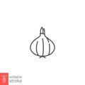 Fresh onion spieces icon, outline style vegetable for graphic and web design collection logo Royalty Free Stock Photo