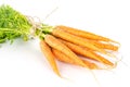 Fresh orange carrot isolated on white Royalty Free Stock Photo