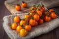 Fresh orange cherry tomatoes