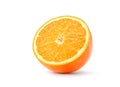 Fresh Orange cut in half Royalty Free Stock Photo